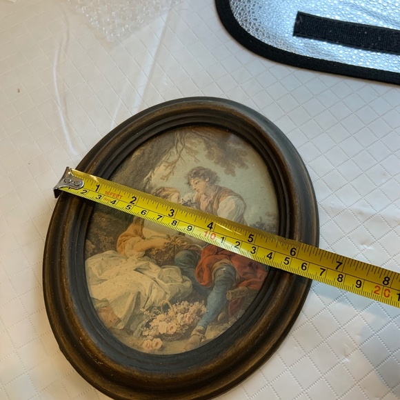 Vintage Action Italian Wall Hanging Picture Frame with Victorian Style Photo - Picture 14 of 15